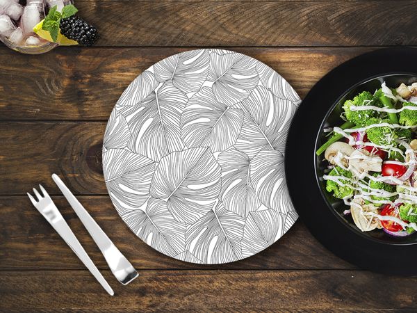 Plato Base - Lineas de hoja